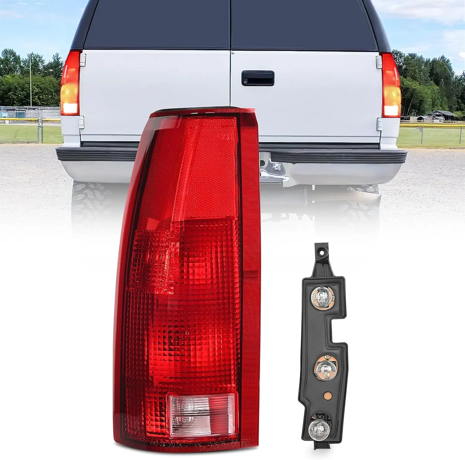 Nilight Taillight Assembly Driver Side/Passenger Side Compatible with 1988 1989 1990 1991 1992 1993 1994 1995 1996 1997 1998 1999 Chevy GMC C/K Suburban Blazer Tahoe Yukon 1999 2000 Cadillac Escalade, Vehicle Accessories, Gmc Accessories, 1988-1999 Chevy