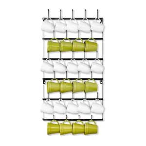 Sorbus Small 6-Tier Mug Rack, Wall Mounted with21 Hooks
