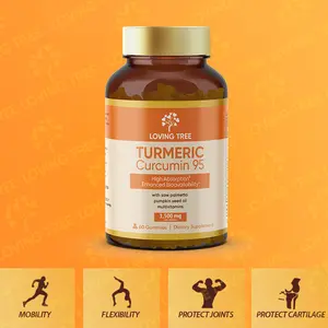 High-Performance Turmeric Gummies | With 95% Curcumin, Combined with Black Pepper, Saw Palmetto & Pumpkin Seed Oil | Relieves Pain, Boosts Immunity & Supports Joints