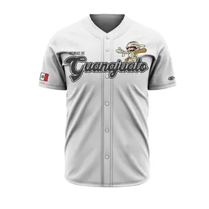 White Guanajuato Mexico Baseball Jersey – Men’s Guanajuato Fan Jersey, Classic Mexico Style Baseball Shirt for Game Day, Streetwear, and Proud Guanajuato Fans