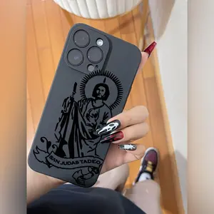 All-inclusive Black Matte Drop-proof Phone Case suitable for 17/16/15/14/13/12/11pro promax plus air Cover Protector Silicone Protection