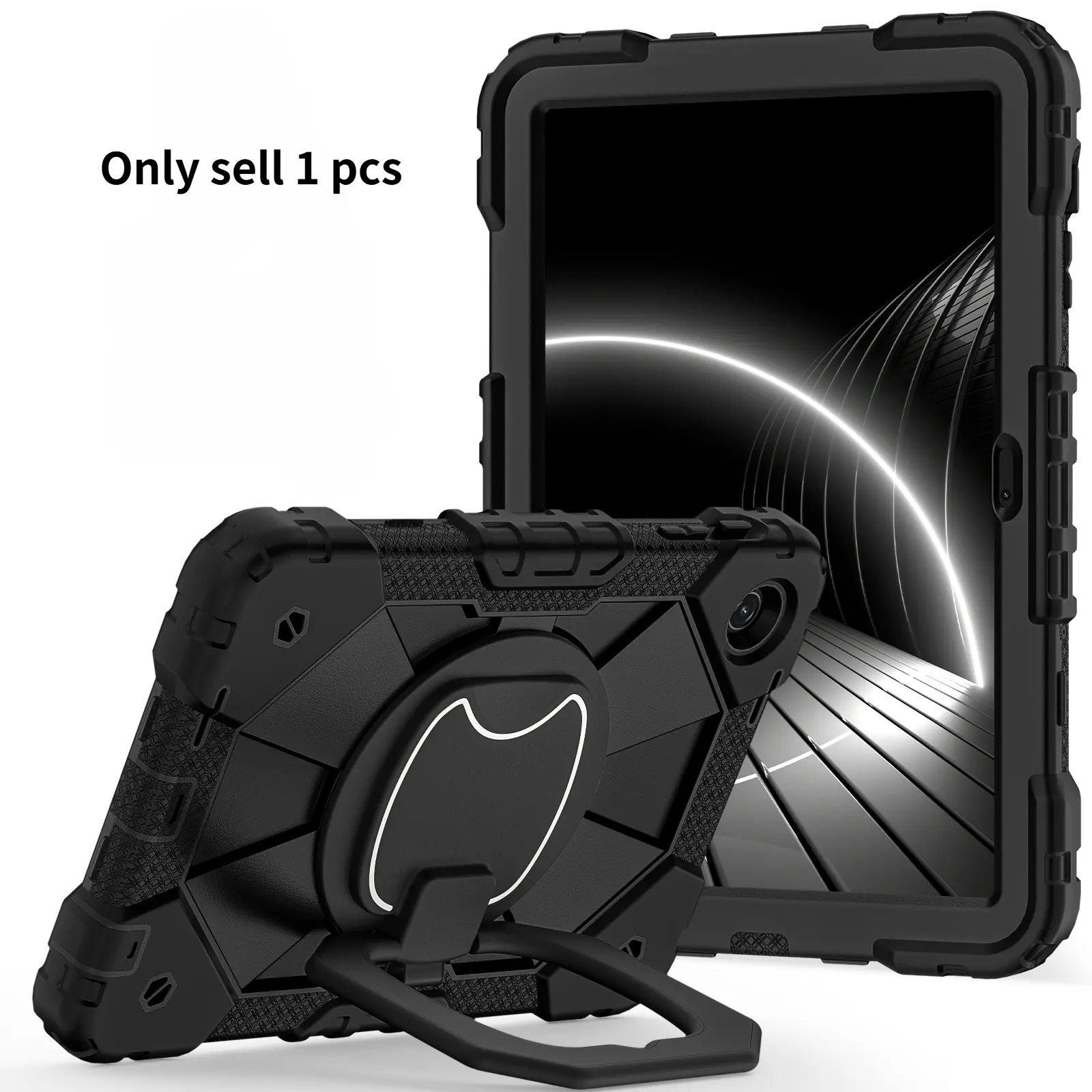 Heavy Duty Shockproof Case for T-Mobile Revvl Tab 2 2025 10.1 Inch, 360° Bumper Protective Tablet Cover with Rotating Kickstand Handle, Tablet Casing, Accessories, Protection