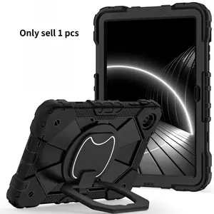 Heavy Duty Shockproof Case for T-Mobile Revvl Tab 2 2025 10.1 Inch, 360° Bumper Protective Tablet Cover with Rotating Kickstand Handle, Tablet Casing, Accessories, Protection