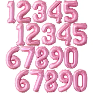 20 count 16 Inch Number  Foil Balloons, 2 Sets of 0-9, Mylar Metallic Balloons Banner Alphabet for Graduation  Year eve Birthday Party Decorations
