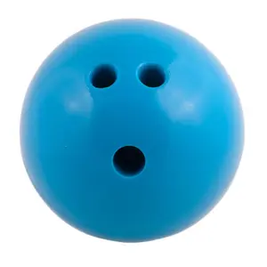 212 MAIN 4 lbs Plastic Rubberized Bowling Ball - Blue, Easy Grip, Round Shape, Plastic Material, Rubberized Surface
