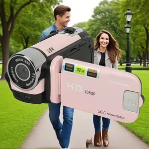 Portable Digital Camera 1080P, Rotating Screen, Rechargeable Battery, 32GB Memory Card, Selfie Support, Travel Photography, Party, Growth Record