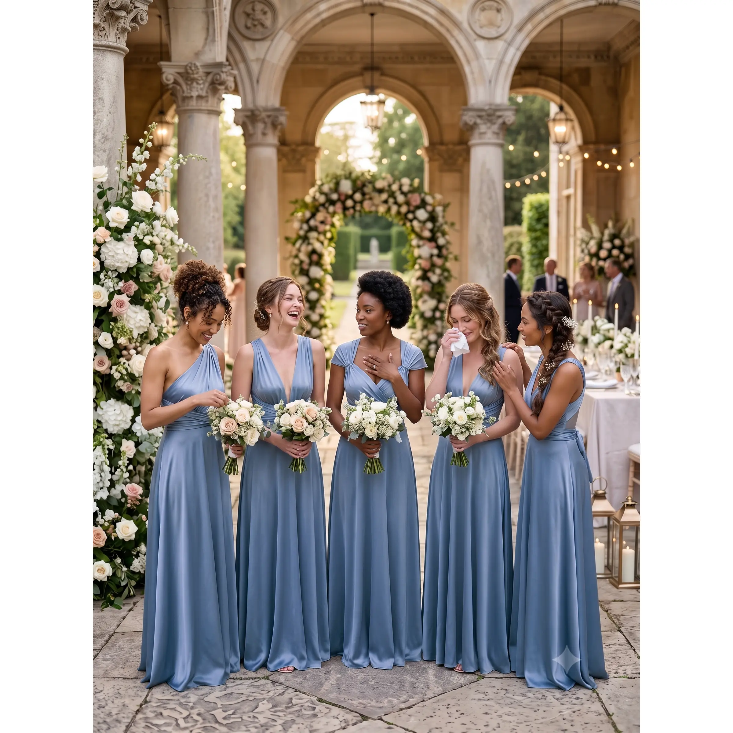 Women's Chic Convertible Infinity Bridesmaid Dress - Multiway Wrap Formal Maxi Gown with Hidden Pockets, Spandex Fabric, Minimalist Style for Weddings, Plus Size, Gorgeous