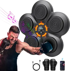 Music Boxing Machine With Boxing Gloves, Smart Bluetooth Boxing Trainer, Boxing Wall Mount Machine for Adults Kids, Electronic Boxing Target Fitness For Home Office Gym