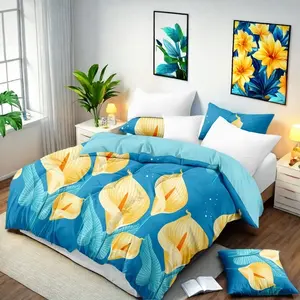 Thick Cotton Touch Bed Cover, 7 Piece in a Bag, Upgraded Luxury Bedspread Set, Bamboo Microfiber, Home, all-season bedding