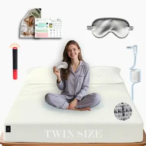 Ali King Grounding Sheets - Twin Size, Soft Cotton with Silver Fiber, 15'' Deep Pocket Earth Grounding Fitted Bed Sheets for Improved Sleep (Beige, Twin 39''*75''*15'')