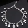 Punk Style Cross & Heart Design Alloy Pendant Necklace, Costume Jewelry Necklace, Fashion Neck Jewelry for Party, Daily Clothing Decor, Jewelry for Gift, Fashion Cool Accessories