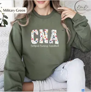 Floral CNA Sweatshirt, Certified Nursing Assistant Shirt, Cute Nurse Appreciation Pullover, CNA Gift for Healthcare Workers, Cozy Nurse Tee