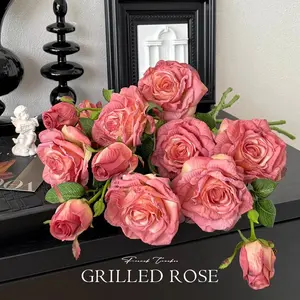 Funky room decor Lifelike Artificial Roses 8 Stems Per Pack, Long-Lasting Fake Roses No Maintenance,  Wedding Birthday Gifts.Flower Bouquet for Mother’s Day, Valentine’s Day, Christmas, Birthdays, Party Wedding, , Desktop Decor, Home Decor Supplies