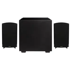 Definitive Technology Home Theater Bundle: (2) ProMonitor 1000 Bookshelf Speakers with Descend DN8 8" Subwoofer - Powerful 2.1 System for Immersive Audio