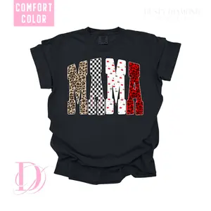 MAMA Edgy Retro Comfort Color T shirt