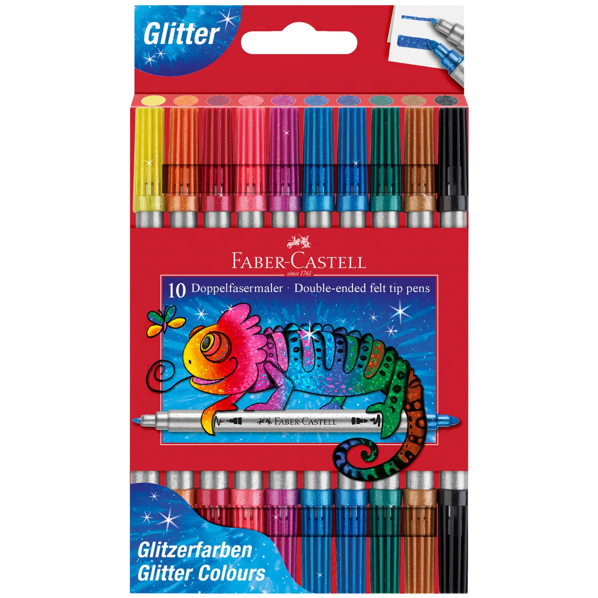 Double Ended Glitter Markers 10ct - #FC151107