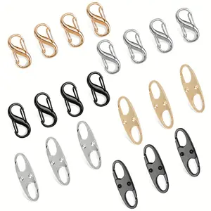 Zipper lock combo, Total 21PCS zipper clips anti theft, zipper locks anti theft for luggage, clothing, backpacks, boots, purses, travel outdoor sports(Black, Silver, Gold)