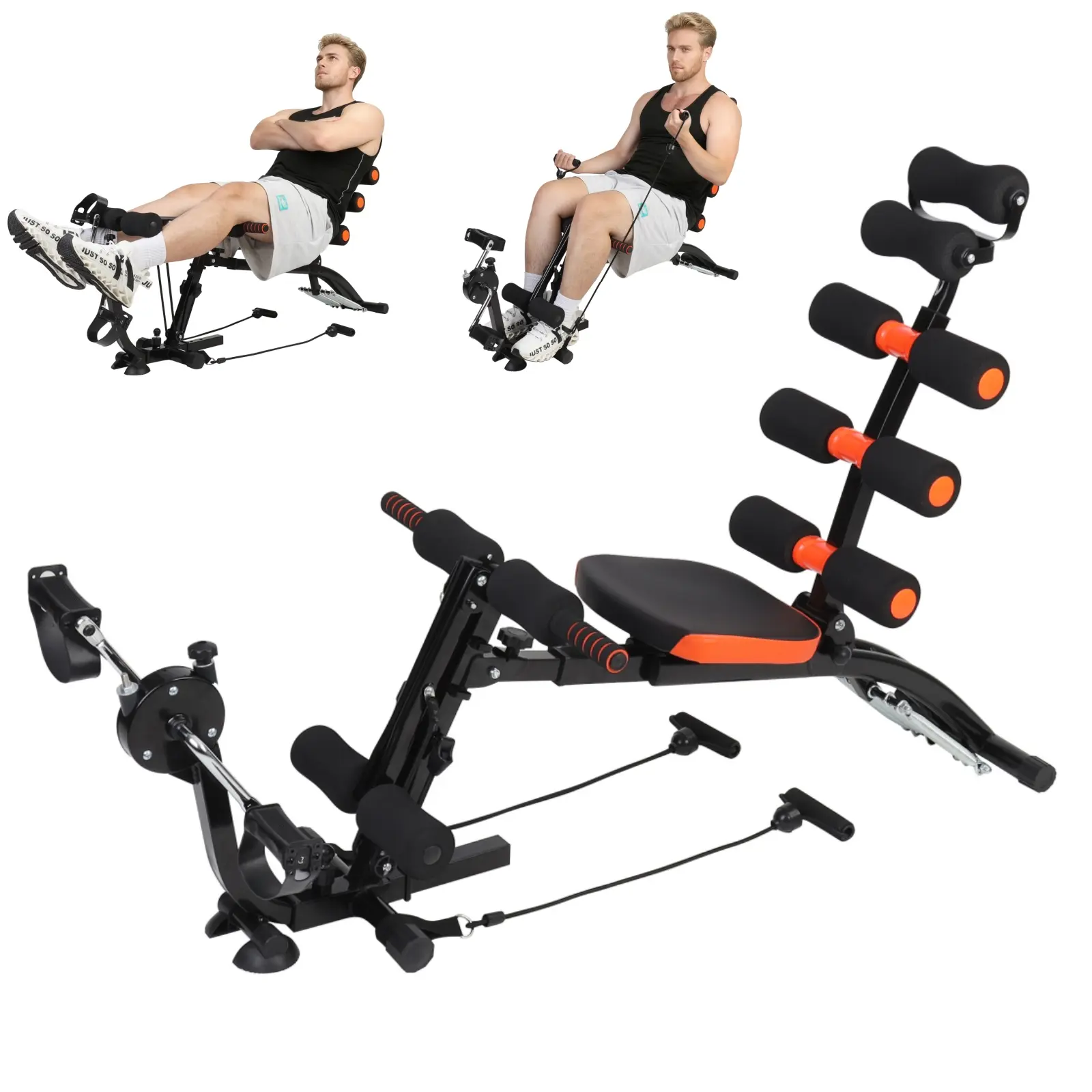 Multifunction Abdominal Trainer - Waist Twisting Machine, Core Workouts Equipment with Resistance Bands, Abdominal Targeting Stomach Workout Gear for Home Gym (Enhances Core Strength), Stomach Workout Equipment, Core Exercise Machine