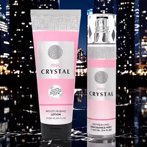 PINK CRYSTAL FRAGRANCE MIST + LOTION GIFT SET 2 IN 1 - 100ML (3.40z)