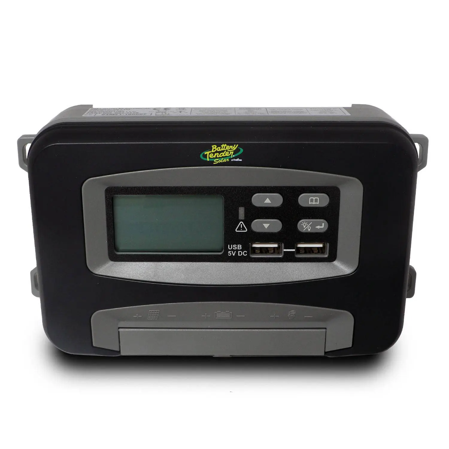 BATTERY TENDER 30A PWM Solar Charge Controller - 12V/24V, 3-Stage Charging, Efficient PWM Charging, LCD Display, Programmable Charging Voltage, Temperature Sensors, Self-Diagnosing Errors, Enhances Battery Performance & Longevity