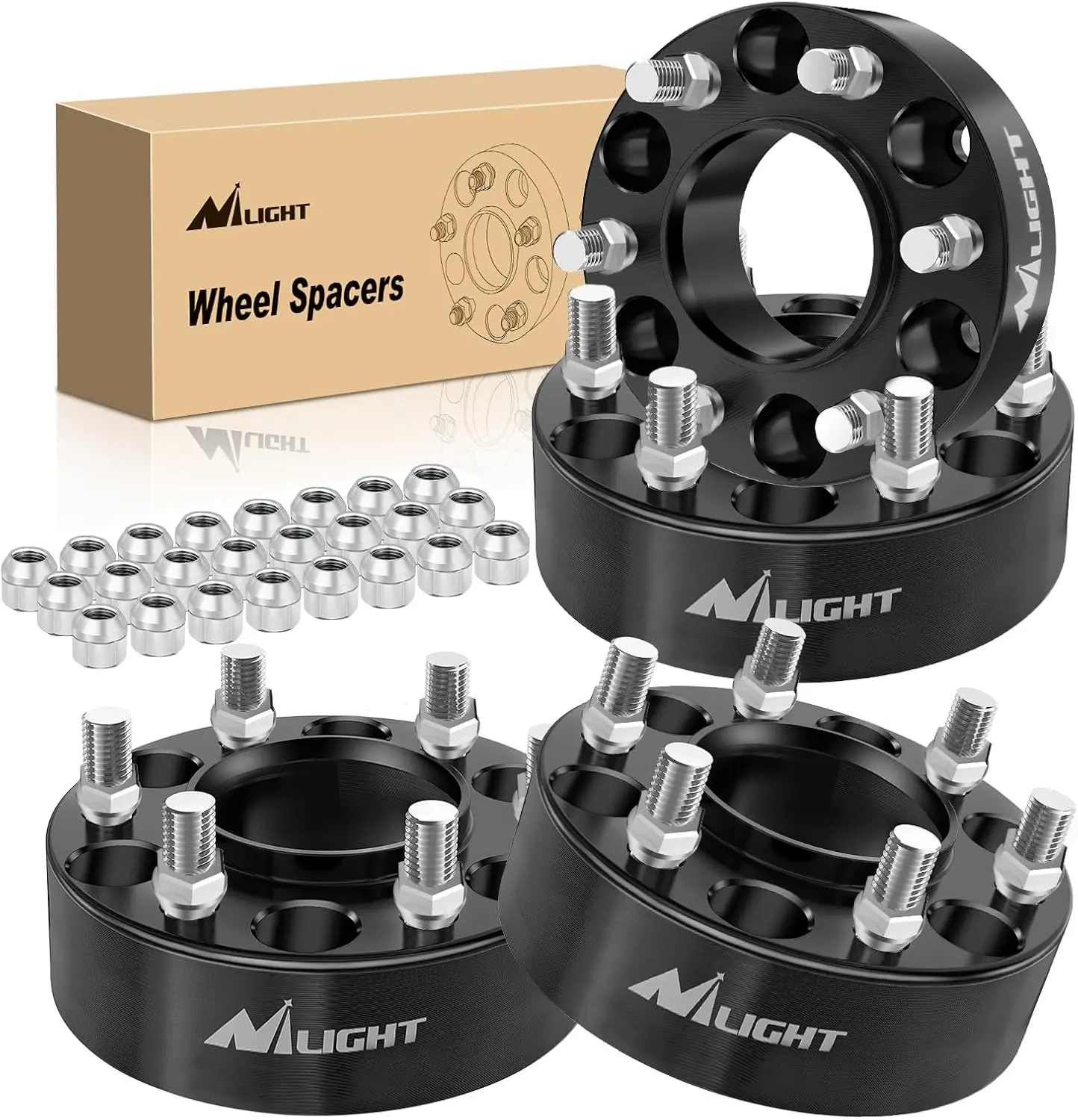 Nilight F150 Wheel Spacers 6x135,2 inch Wheel Spacer for 2004-2014 F150,2003-2014 Expedition/Lincoln Navigator,2005-2014 Lincoln Mark LT,M14x2 Studs 87.1mm Hub Bore 2009 2010 2011 2012 2013 2014, Truck, Accessories