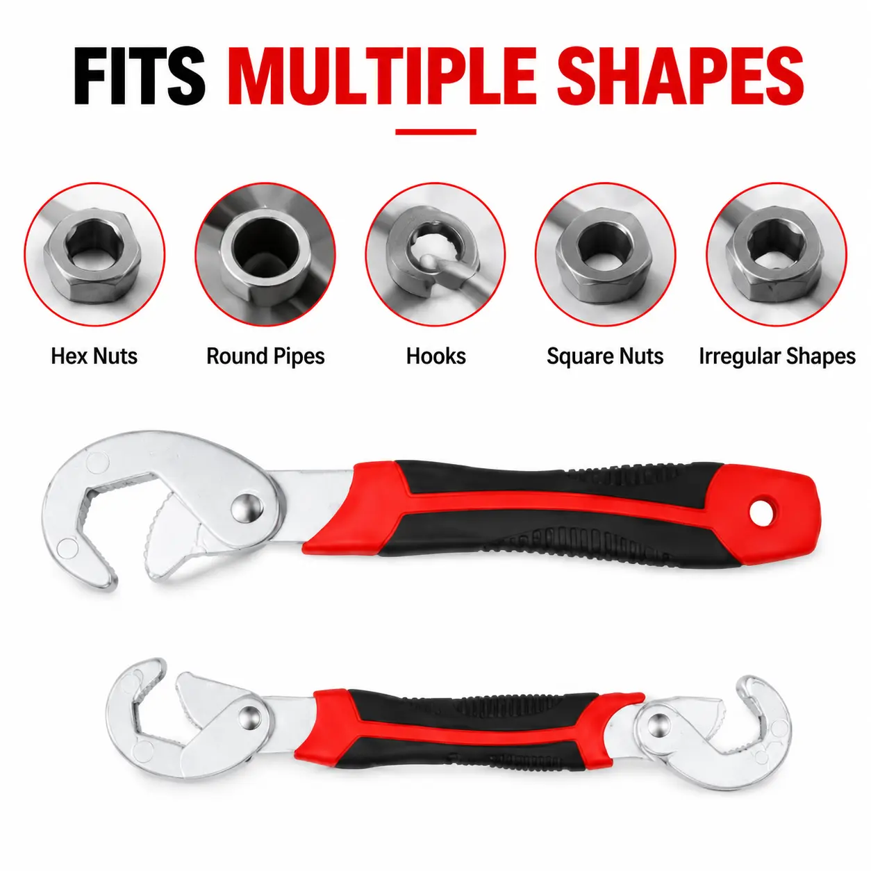 2pcs Multi-function wrench, pipe wrench, quick-release wrench, bathroom quick-release wrench