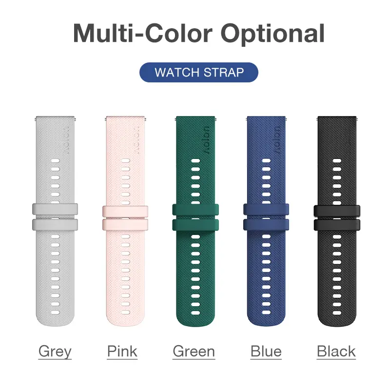 AOLON Smartwatch Replacement Strap, 22mm Silicone Steel Band, Compatible with GTR3 / GTR / Navi R3 Ultra / GT6PRO / GT5PRO / Luxor / CURVE3 / GTS3