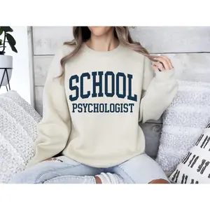 School Psychologist Sweatshirt / Short Sleeve T-SHIRT , School Psychologist , teacher Crewneck , Graduation Gift Medium Unisex
