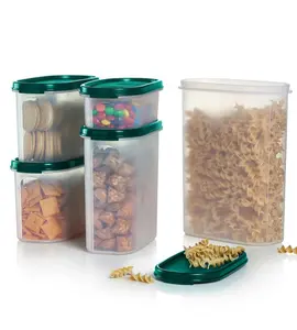 Modular Mate Ovals Airtight Food Storage Containers for Dry Goods Stackable & See-Through Design 2L 1.1L 1.7L 2.3L 2.9L