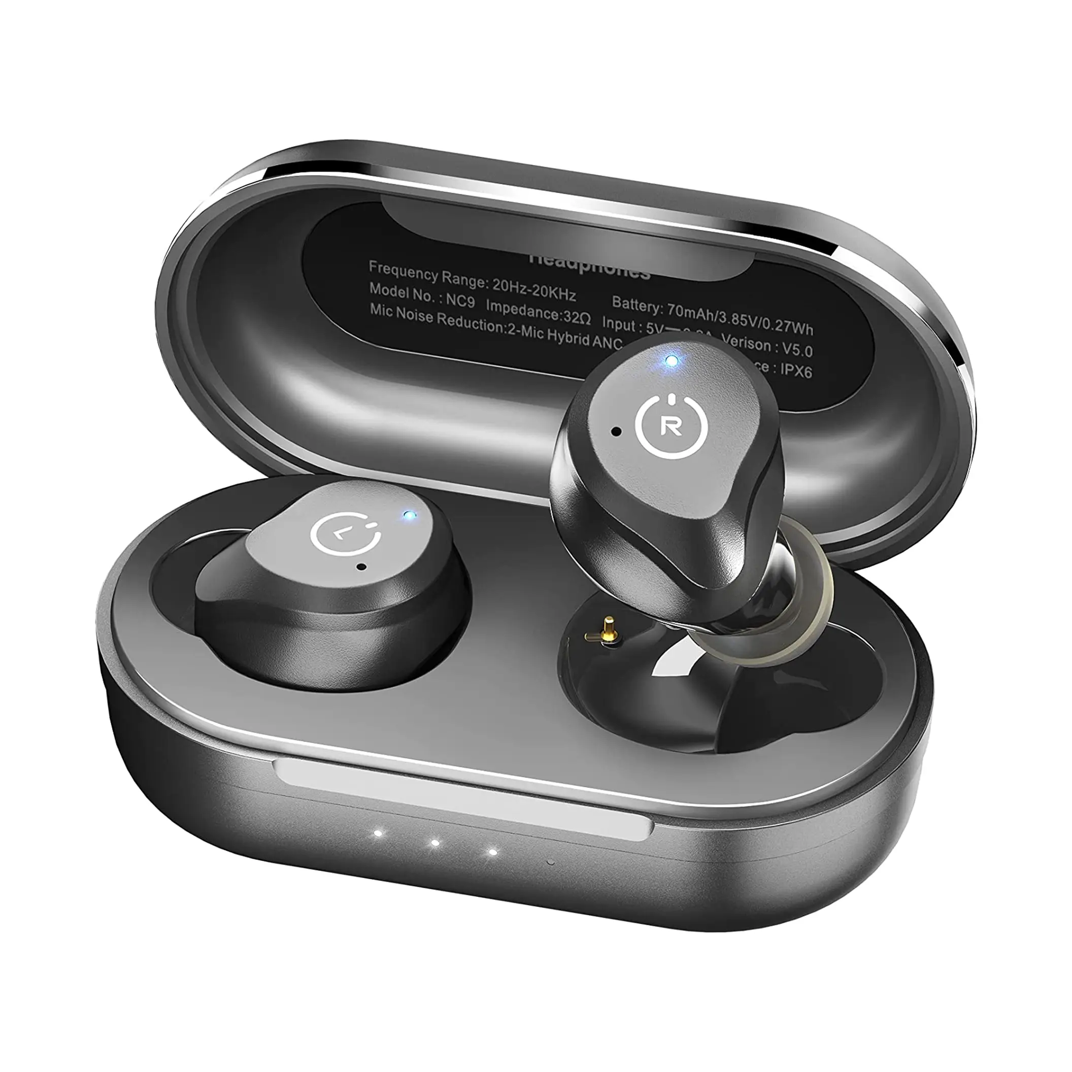 TOZO NC9 Hybrid Active Noise Cancelling Wireless Earbuds High Quality Headphones Bluetooth Audio Electronic Headset noisecancellingheadphones headphones bluetooth earbuds gym traveling
