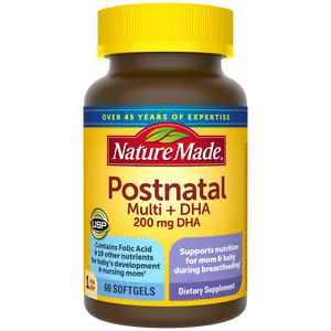 Postnatal Multivitamin + 200 mg DHA Softgels