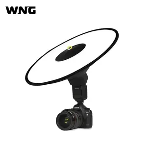 Portable Collapsible Round Flash Softbox Beauty Dish Flash Speedlite Diffuser for Camera Flash Macro Shooting with Storage Bagg Photography Camera Accessories