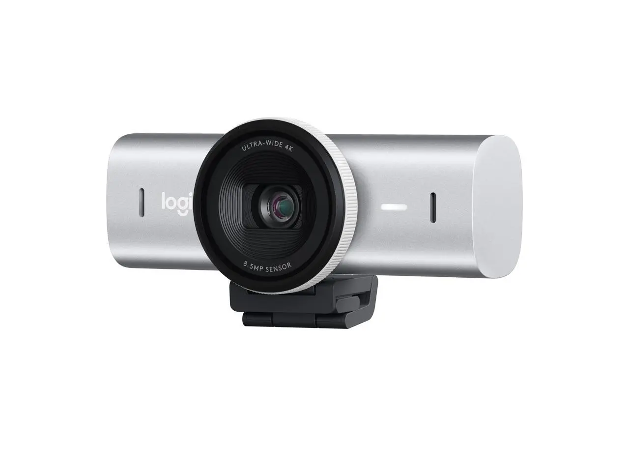 Logitech MX Brio Ultra HD 4K Collaboration and Streaming Webcam, 1080p at 60 FPS, Dual Noise Reducing Mics,Show Mode, USB-C, Webcam Cover, Works with Microsoft Teams, Zoom, Google Meet - Pale Grey
