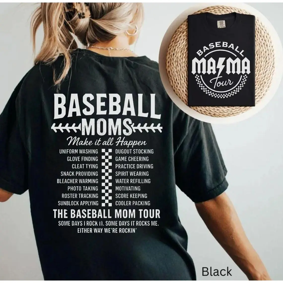 Funny Baseball mom shirt, baseball mama tour, Gift for Baseball Mama, Retro T-Ball Mom Tshirt, I’m not a regular mom tee, ballgame shirt