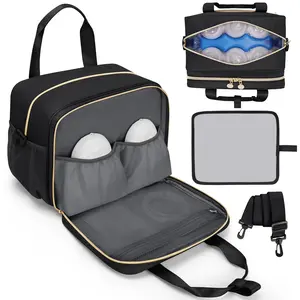 Large Capacity Breast Pump Carrying Tote Bags,Lightweight Lactation Cooler Bag for Working Moms, Travel Friendly Breast Pump Carrier