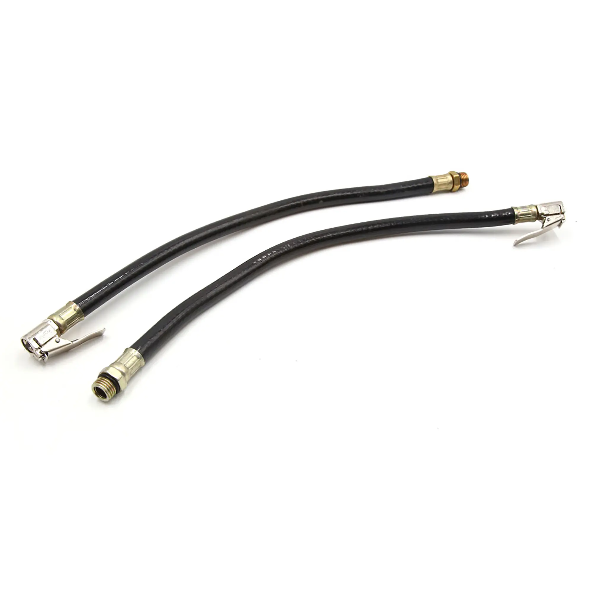 2Pcs Rubber Air Hose Clip on Chuck Tire Pressure Inflator for Car Motorcycle