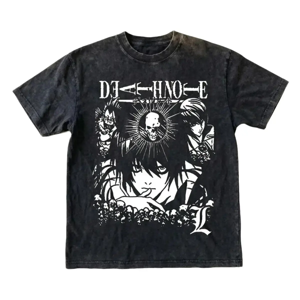 [HM 100%cotton]Death Note Shirt, Light Yagami Anime Graphic Tee Unisex Couple T-shirts, Death Note Oversized Shirt, Anime Graphic Tee, Oversized T-Shirt, Vintage Manga Streetwear funny shirts men's t shirts cotton tee shirt invincible shirt siah t shirt