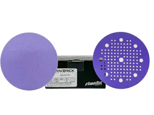 Combat Abrasives | Savage Ceramic Sanding Discs – 5" & 6" Ceramic Sandpaper | No Hole Hook & Loop, Multihole Hook & Loop, PSA Sticky Back | Fast Cut, Long Life for Wood, Metal & Automotive