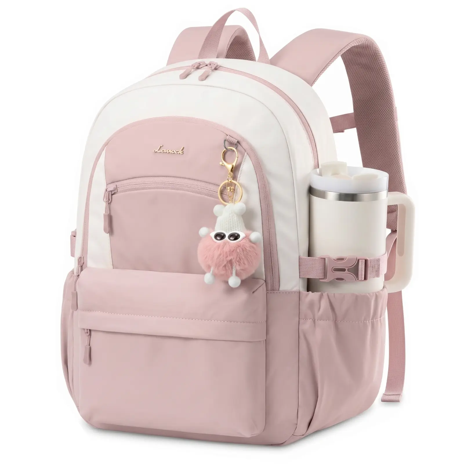 LOVEVOOK School Backpack for Teen Girls & Women, 35L Large Laptop Backpack with 40oz Water Bottle Pocket, Waterproof Cute College Bookbag, Student Backpack for Middle High School Travel Work