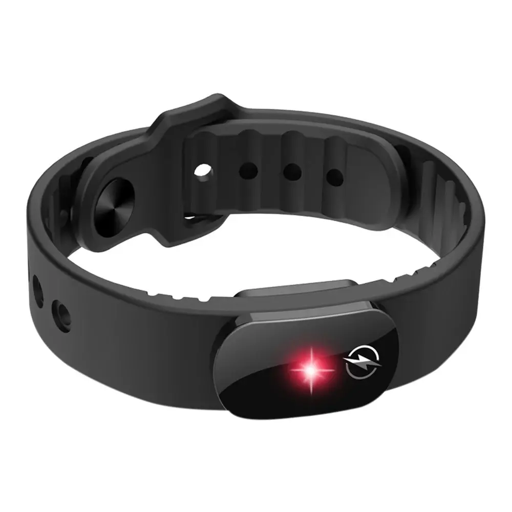 M12-SE Unisex Anti-static Silicone Strap Wrist Band - Wearable Waterproof Adjustable Winter Static Eliminator with Massage Mode (Fashion Jewelry Accessory)