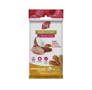 N&D Quinoa Skin & Coat Quail Adult Canine Medium & Maxi Treat