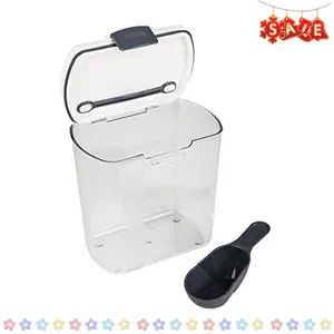 PrepWorks Storage Container for Grains, Clear Plastic and Hinged Lid, 2.5 Quarts Kitchen Utensils