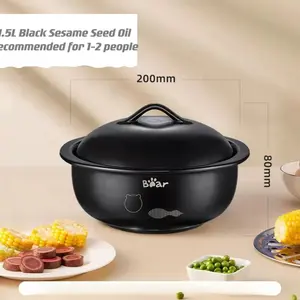 Bear casserole household gas clay pot rice casserole high temperature resistant ceramic pot stew pot gas stove clay pot stew pot casserole
