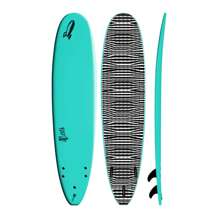 Rock-It Surf 9' MOBY soft top surfboard longboard (3-fin)