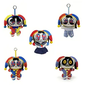 6.69in The Amazing Digital Circus Pomni Plush Keychain Cute Jester Stuffed Toy Perfect Gift For Fans cute girly gifts stuffed animals plushies dolls girl toy