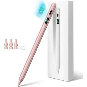 Stylus Pen for iPad 2026-2018 with LED Power Display  Charge,Palm Rejection Pencil for iPad 10/9/8/7/6th,11th A16,Air 11/13 M2/M3/M4,Pro 11/13 M4/M5,Pro 12.9",Air 5/4/3,Mini 7/6/5