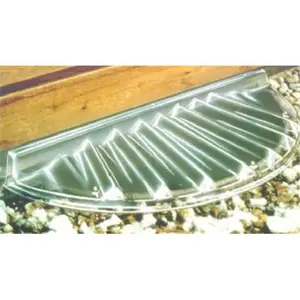212 MAIN 4425E Type S Basement Window Well Cover - Glass, 44x25x4", Low Profile, Elongated Corners