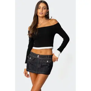 Jovi Layered Off Shoulder Top
