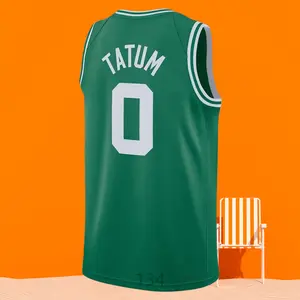 Jayson Tatum Men's Classic-Design Sleeveless stitched Basketball Jerseys green shirt 2025