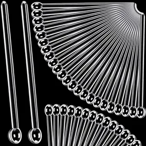 1/32 Teaspoon Micro Scoops 150 Milligram Mini Measuring Spoons Tiny Plastic Scoop for Measuring Cosmetics, Powders, Glitter and Seasoning, Clear, 48 Pieces